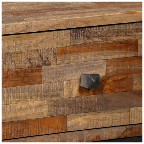 Elegant vidaXL 6-Drawer Side Cabinet in Reclaimed Teak - Stylish Storage Solution