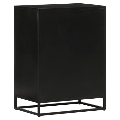 Chic vidaXL Solid Wood & Iron Sideboard - 55x35x75 cm Elegance