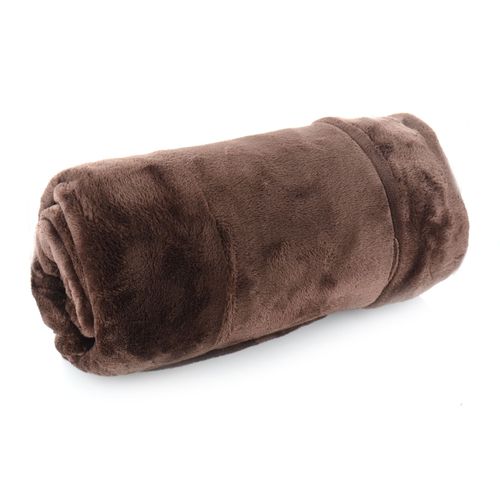Luxurious CCA Faux Mink Throw Blanket - Cozy Comfort in Java Brown