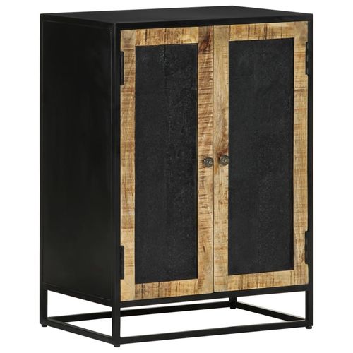 Chic vidaXL Solid Wood & Iron Sideboard - 55x35x75 cm Elegance